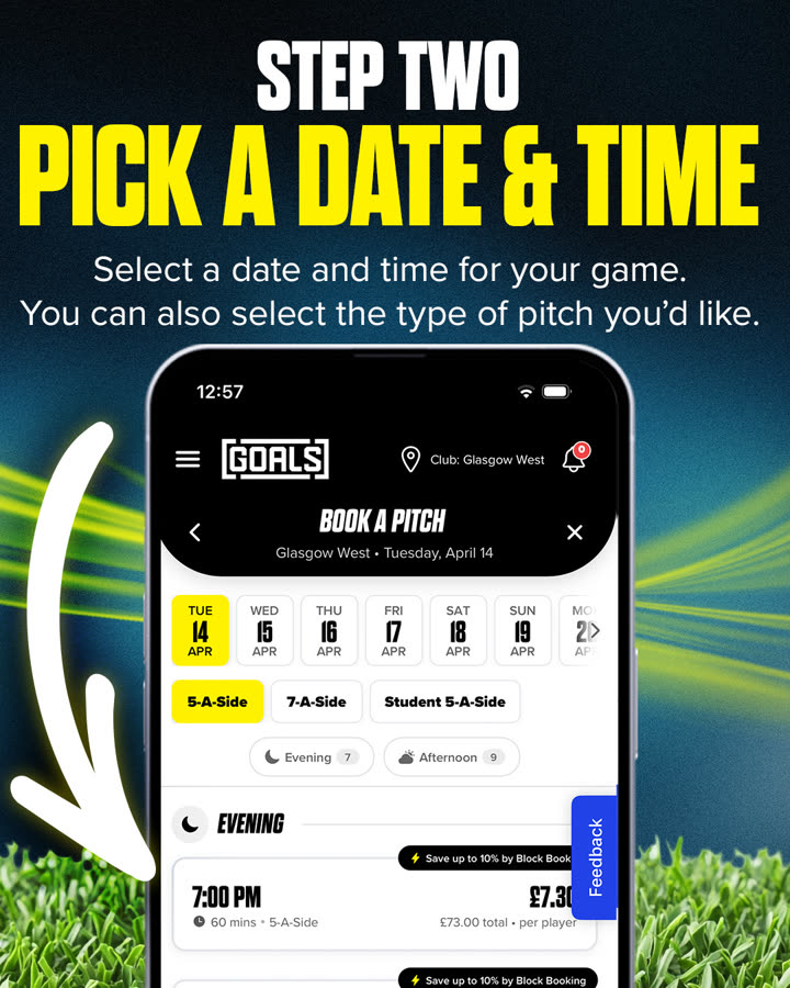 Tap 2 — Pick your slot