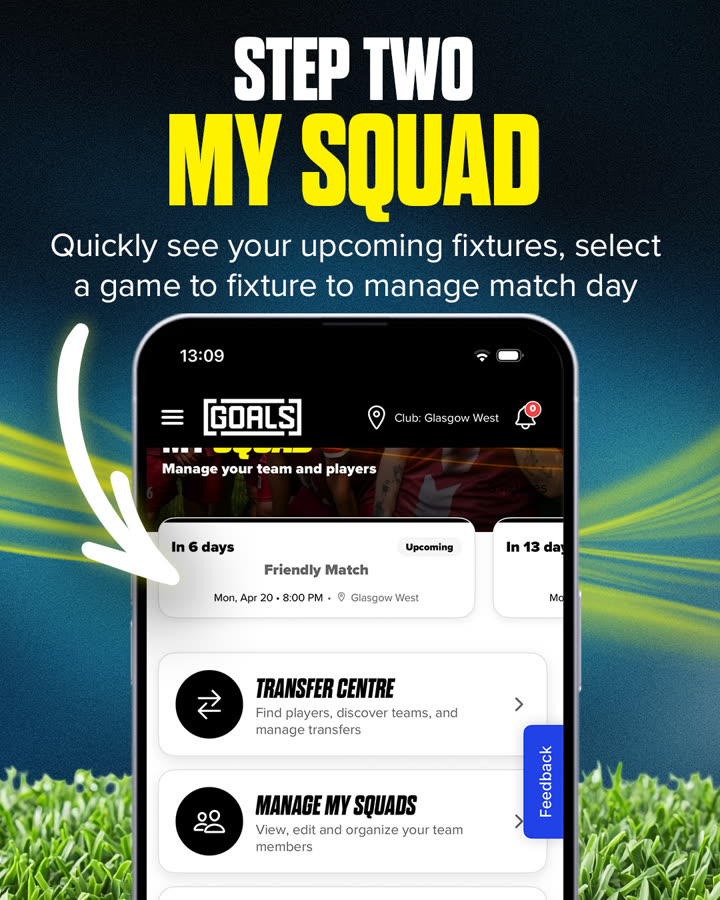 Squad payments — step 2
