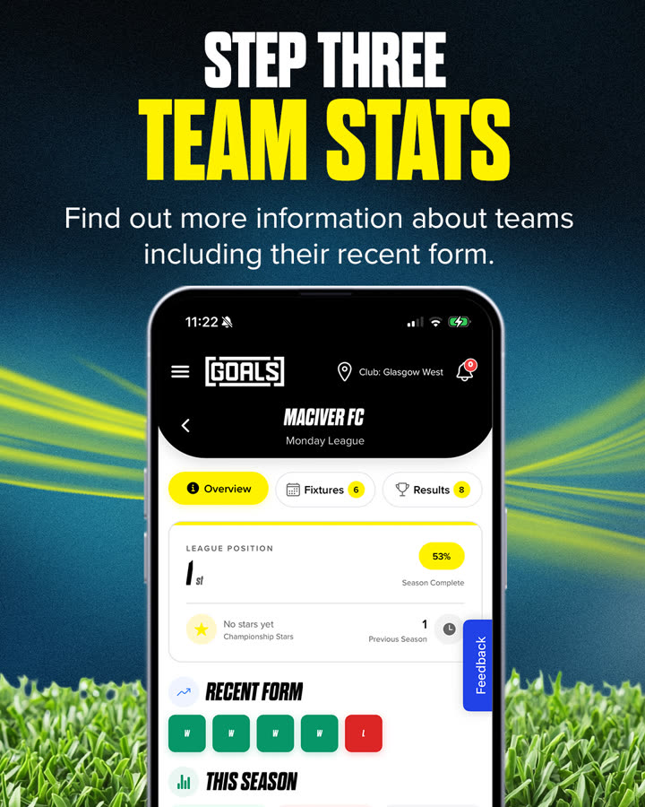 Team stats — step 3